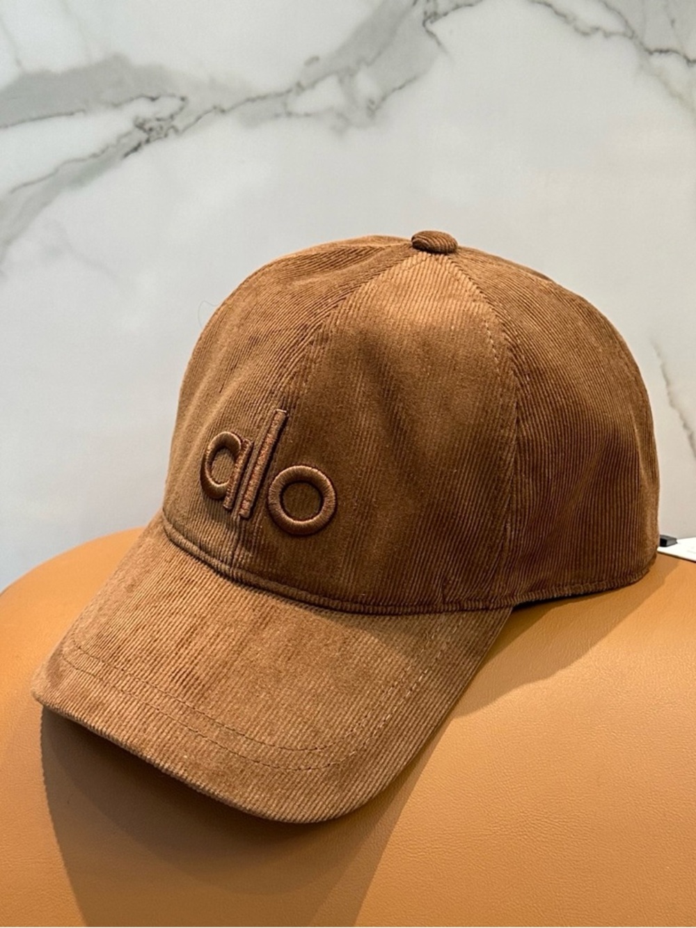ALO Yoga Corduroy Baseball Cap in Brown
